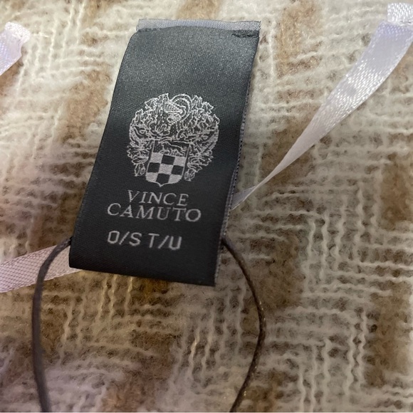 Vince Camuto NWT Twill Striped Tie Waist Ruana One Size - Picture 6 of 6